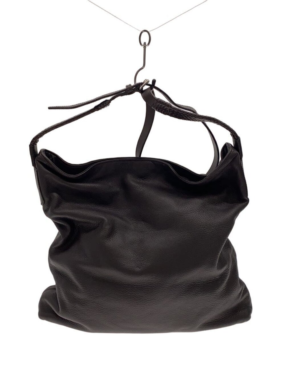 Gucci black leather slouchy hobo shoulder bag adjustable strap
